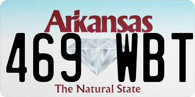 AR license plate 469WBT