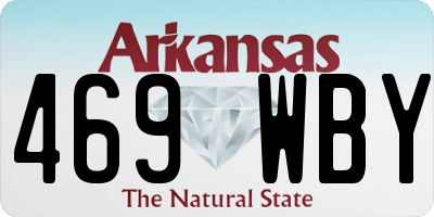 AR license plate 469WBY