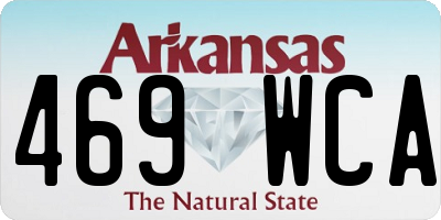 AR license plate 469WCA