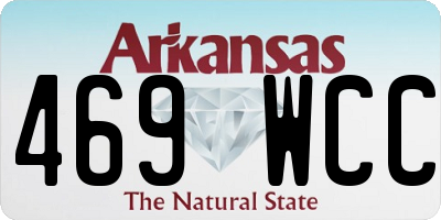 AR license plate 469WCC