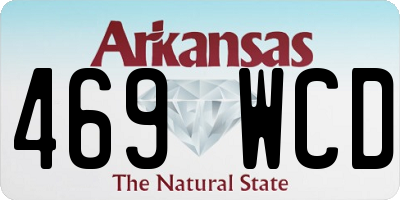 AR license plate 469WCD