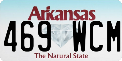 AR license plate 469WCM