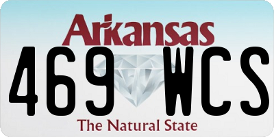 AR license plate 469WCS