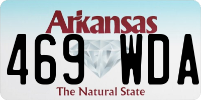 AR license plate 469WDA