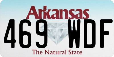 AR license plate 469WDF
