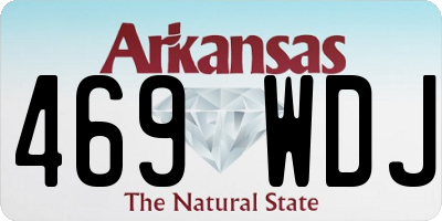 AR license plate 469WDJ