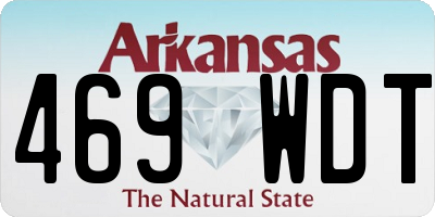 AR license plate 469WDT