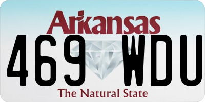 AR license plate 469WDU