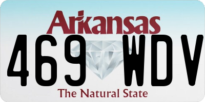 AR license plate 469WDV