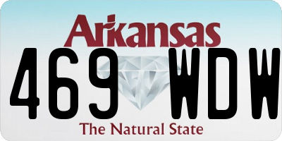AR license plate 469WDW