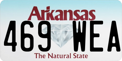 AR license plate 469WEA