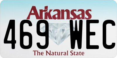 AR license plate 469WEC