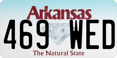 AR license plate 469WED