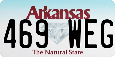 AR license plate 469WEG