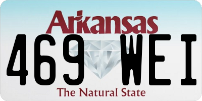 AR license plate 469WEI
