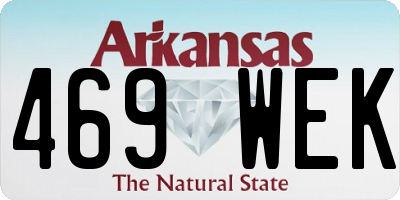 AR license plate 469WEK