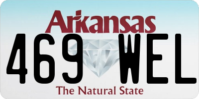 AR license plate 469WEL