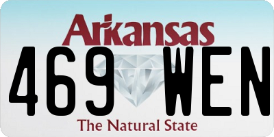 AR license plate 469WEN
