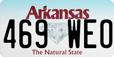AR license plate 469WEO