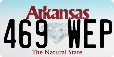 AR license plate 469WEP