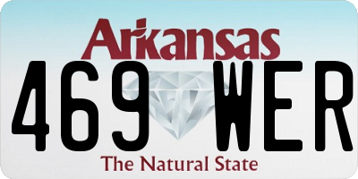 AR license plate 469WER