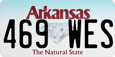 AR license plate 469WES