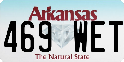 AR license plate 469WET