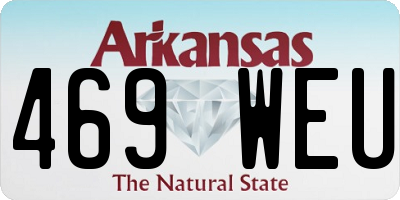AR license plate 469WEU