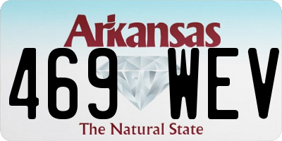 AR license plate 469WEV