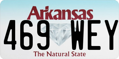AR license plate 469WEY