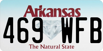 AR license plate 469WFB