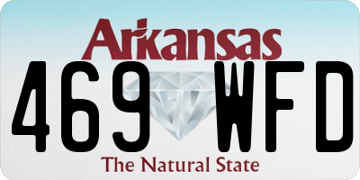 AR license plate 469WFD