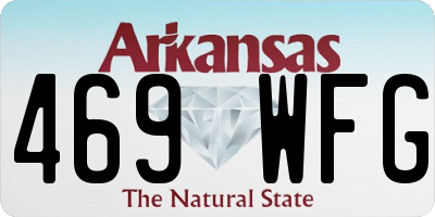 AR license plate 469WFG
