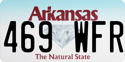 AR license plate 469WFR