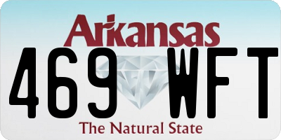 AR license plate 469WFT