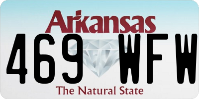 AR license plate 469WFW