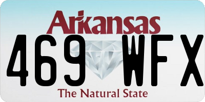 AR license plate 469WFX