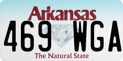 AR license plate 469WGA