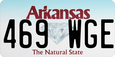 AR license plate 469WGE