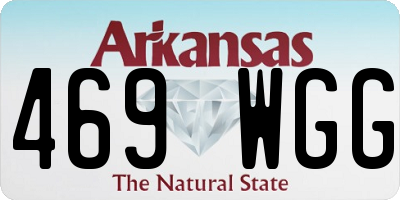AR license plate 469WGG