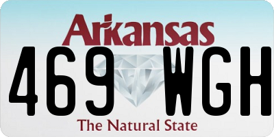 AR license plate 469WGH
