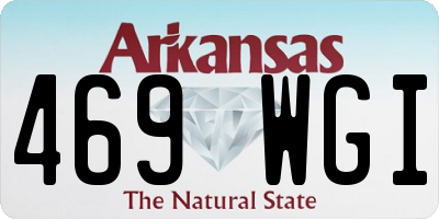 AR license plate 469WGI
