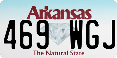 AR license plate 469WGJ