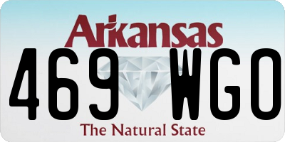 AR license plate 469WGO