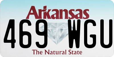 AR license plate 469WGU