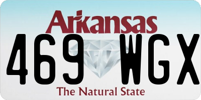 AR license plate 469WGX