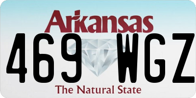 AR license plate 469WGZ