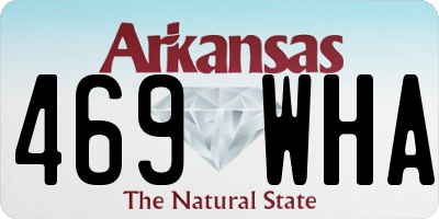AR license plate 469WHA