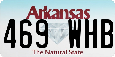 AR license plate 469WHB