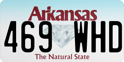 AR license plate 469WHD